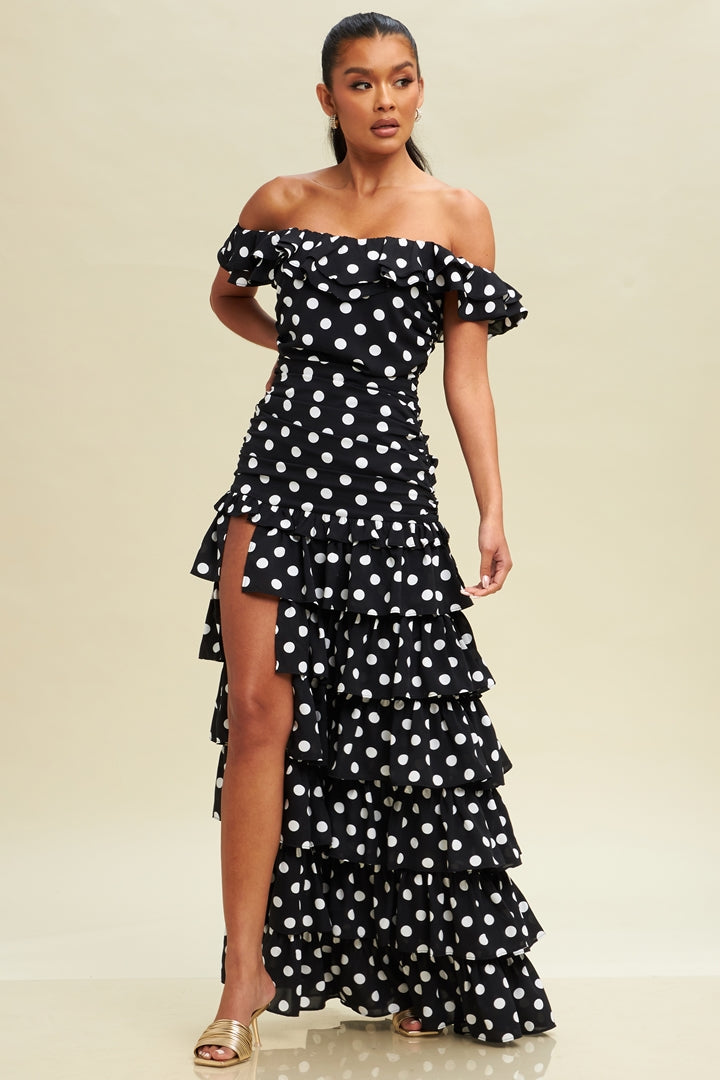 Polka Dot Ruffle Dress