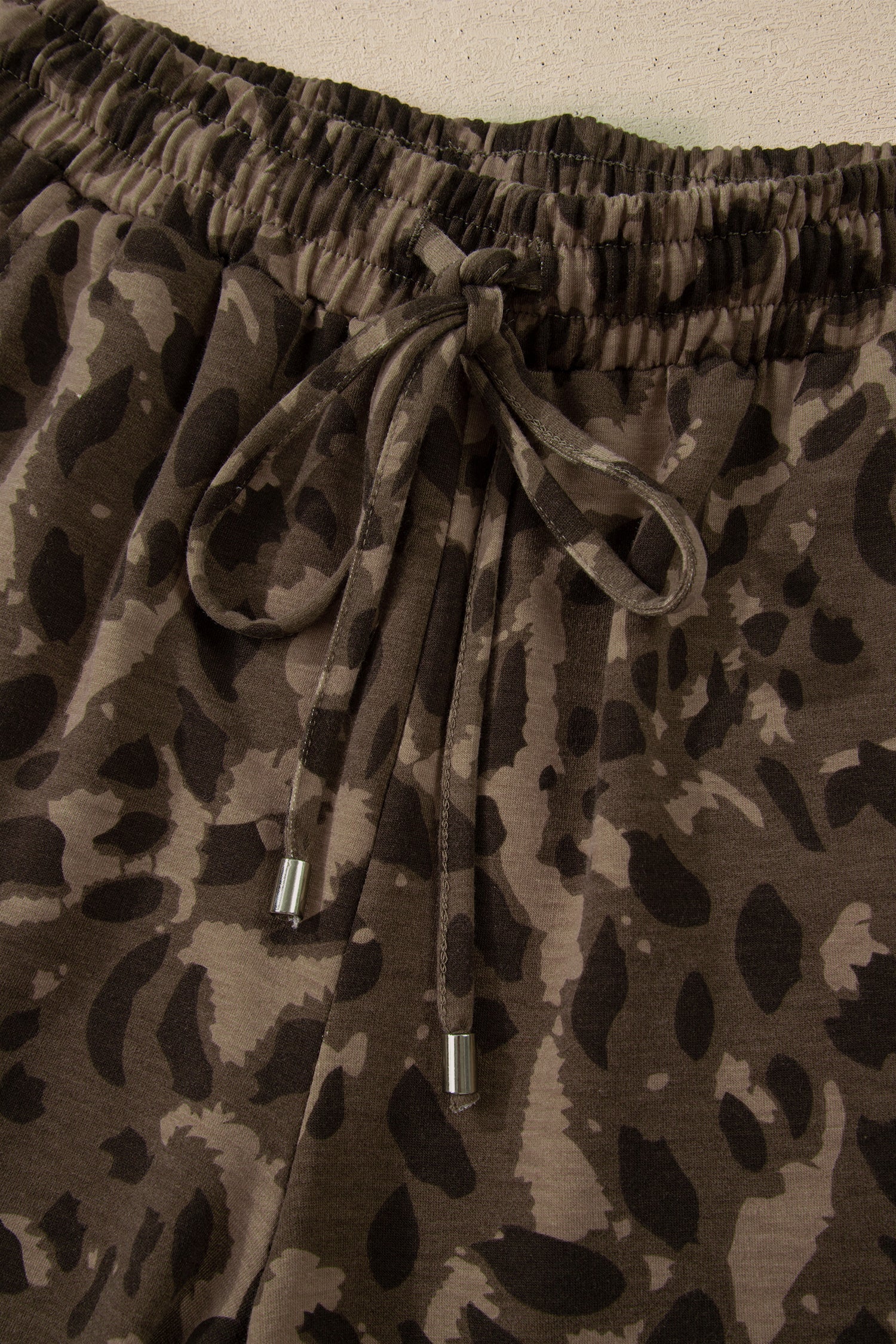 Leopard Patchwork Pullover and Drawstring Pant Set