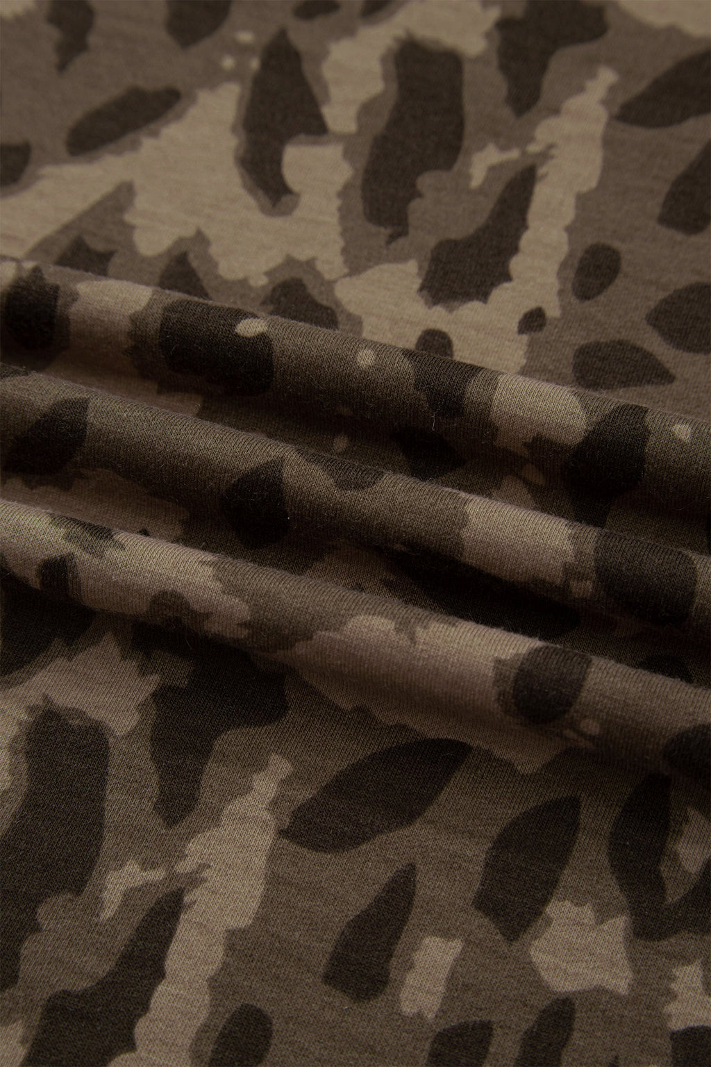 Leopard Patchwork Pullover and Drawstring Pant Set